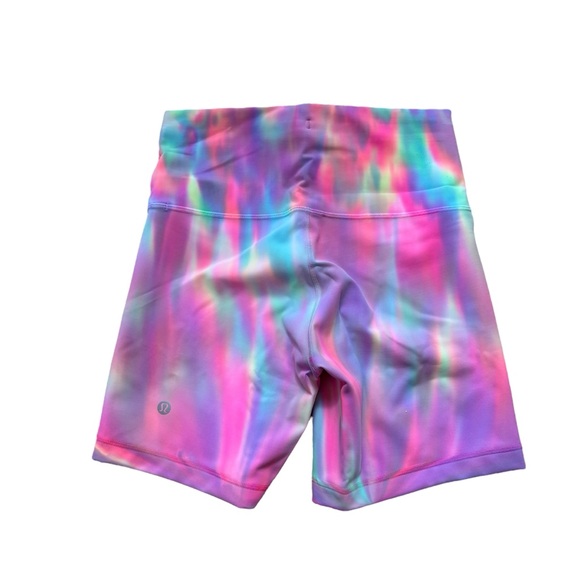 Lululemon Wunder Train High Rise Shorts 6" Psychedelic Wash Multi Size 6 New - Picture 2 of 4